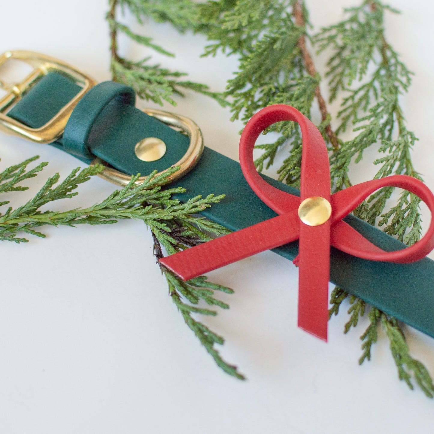 Wanderlust Pup Co. Biothane Dog Christmas Collar. Handmade In British Columbia Canada.