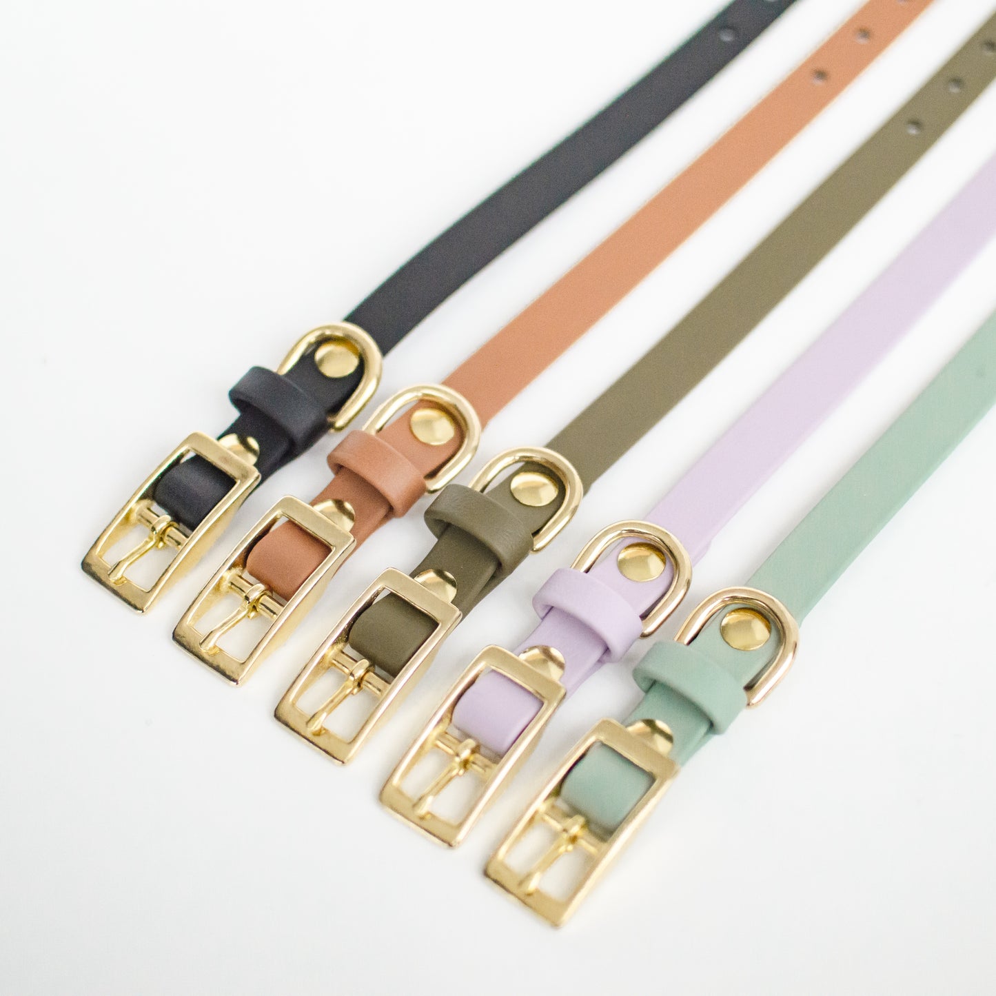 Wanderlust Pup Co. biothane dog collars are waterproof, odour-resistant, and ready for a walk in the city, hike in the woods, or a day at the beach. Made of Biothane with solid brass hardware. Handmade British Columbia, Canada