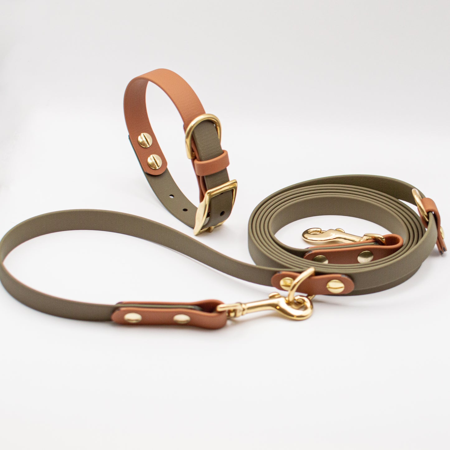 Two-Tone Hands-Free Biothane Dog Leash